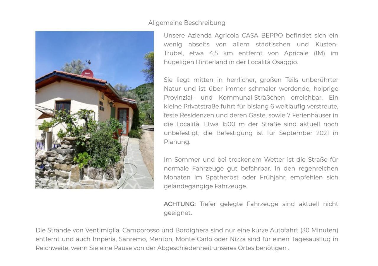 הוילה אפריקלה Casa Lucertola מראה חיצוני תמונה